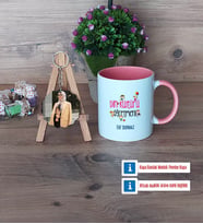 Din Kültürü Öğretmeni Kupa Bardak Beyaz ve Fotoğraflı Ahşap Anahtarlık Hediye (Model 6)