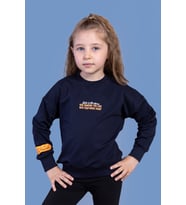 Toontoy Kız Çocuk Baskılı Sweatshirt (Lacivert)