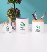 Gıda Mühendisi Kupa Bardak Kırmızı Kalemlik ve Anahtarlık (Model 2)