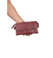 Boliva 9874 Hakiki Deri Unisex Çanta (Bordo)