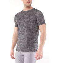 Ghassy Co. Erkek Nem Emici Aktif Gym Fitness Koşu Performans Outdoor Tshirt (Antrasit)