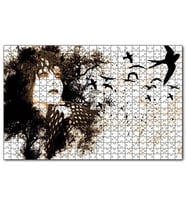 Cakapuzzle Kadın Kuşlar Kadar Özgürdür Puzzle Yapboz MDF (Ahşap) (1000 Parça)