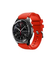 BİPOWER Huawei Watch 22mm KRD2 Frontier Silikon Kordon (Kırmızı)
