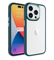 Apple iPhone 15 Pro Max Kılıf Krom Kılıf (Koyu Yeşil)