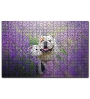 Cakapuzzle Lavantalar Arasında Bulldoglar  Puzzle Yapboz MDF (Ahşap) (255 Parça)