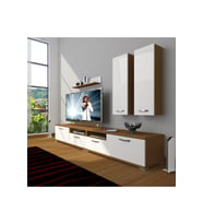 Decoraktiv Eko 5220d Slm Tv Ünitesi Tv Sehpası (Beyaz - Kahverengi)