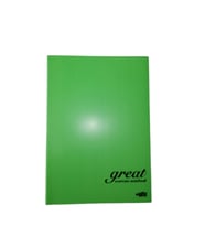 Çizgili 100 Yaprak Plastik Kapak A4 Boy Defter (Yeşil)