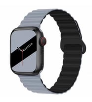 Huawei Watch GT 6/5/4/3/2 Pro 46mm Ultimate SE Elite Kordon Double Color Magneti (Mavi-Siyah)
