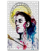 Cakapuzzle Kadın Figüründe Yay Burcu Figürü Görseli Puzzle Yapboz MDF (Ahşap) (255 Parça)