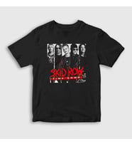 Presmono Unisex Çocuk Beyaz Time Bomb Skid Row T-Shirt 432851tt (Siyah)