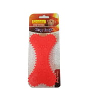 Kardelen Patili Plastik Köpekler İçin Diş Kaşıma Kemiği L 14 CM (Turuncu)