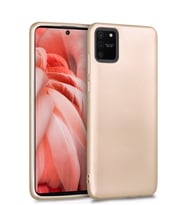 Microsonic Matte Silicone Samsung Galaxy A91 (S10 Lite) Kılıf (Gold)