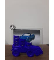 Kalemlikli Araba Fotoğraf Çerçevesi 10x15 cm (Mavi)