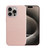 Microsonic Apple iPhone 15 Pro Max Kılıf Metalist Leather Turuncu (Pembe)
