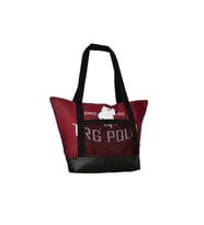 TRG POLO Fileli Kadın Plaj Çantası (Bordo)