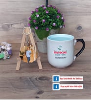 Diş Hekimi Asistanı Kupa Bardak Beyaz ve Fotoğraflı Ahşap Anahtarlık Hediye Diş Hekimi Asistanına Hediye (Model 10)