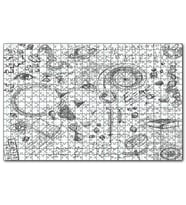 Cakapuzzle Formüller Bilimsel Çizim Eskizleri  Puzzle Yapboz MDF (Ahşap) (500 Parça)