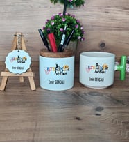 Veteriner Hekim Hediye Sepeti Kupa Bardak T Kulplu, Kalemlik ve Anahtarlık Veteriner Hekime Hediye (Model 8)