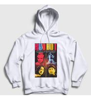 Presmono Unisex Beyaz Band Red Hot Chili Peppers Kapüşonlu Sweatshirt 107100tt (Beyaz)