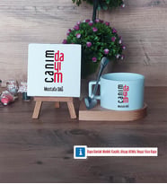 Dayıya Hediye Dekoratif Taş, Kupa Bardak Kırmızı Hediye (Model 7)