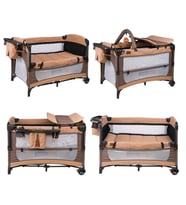 TommyBaby TEDY Anne Yanı Oyun Parkı Beşik 70x110 (Bej)