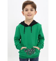 Toontoy Erkek Çocuk Baskılı Sweatshirt (Çimen Yeşili)