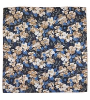 Mim Eşarp - Emproyal Proline Eşarp 90x90 cm (Siyah-İndigo)