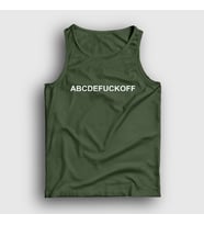 Presmono Unisex Sarı Abcdefuckoff Atlet 393260tt (Haki)