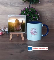 Hamile Anne Adayı Fotoğraflı Dekoratif Taş, Kupa Bardak Beyaz Hediye (Model 3)