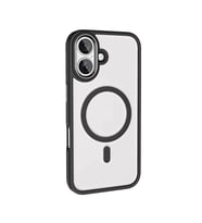 iPhone 16 Plus Kılıf Wireless Şarj Özellikli Zore Magsafe Silikon Kılıf (Siyah)