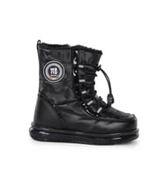 Trendyshose 9090-1 Kız Çocuk Kurklu Soğuk Geçirmez Yağmur Geçirmez Bot (Siyah)