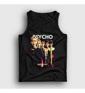 Presmono Unisex Beyaz Psycho K-Pop Red Velvet Atlet 277022tt (Siyah)