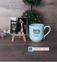 Acil Tıp Teknisyeni Fotoğraflı Dekoratif Taş, Kupa Bardak Beyaz Hediye (Model 5)