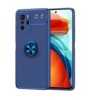 Xiaomi Poco X3 GT Kılıf Zore Ravel Yüzüklü Silikon Kılıf (Mavi)
