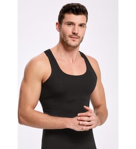 Likralı Sporcu Erkek Atlet (Beyaz)
