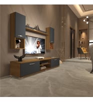 Decoraktiv Eko 5da Mdf Dvd Tv Ünitesi Tv Sehpası (Pera - Antrasit)
