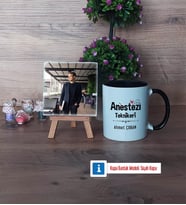 Anestezi Teknikeri Fotoğraflı Dekoratif Taş, Kupa Bardak Beyaz Hediye (Model 11)