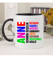 Anneler Günü Hediyesi Kupa Bardak (Siyah)