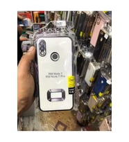 Vivo V21 Kılıf Logo Yeri Açık Kamera Lens Korumalı Renkli Kenarlı Şeffaf Silikon (Mor)
