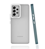 Samsung Galaxy A53 5G Kılıf Koruyucu Mat Mima Kapak (Koyu Yeşil)