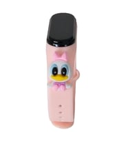 Renkli - Figürlü Dokunmatik Dijital Çocuk Saati (Açık Pembe)