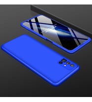 Samsung Galaxy M51 Kılıf 3 Parça Slim Sert Silikon Kapak AYS (Mavi)