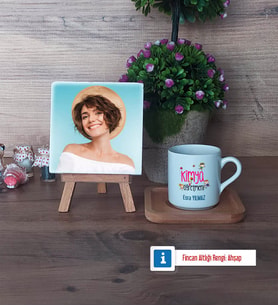 Kimya Öğretmeni Fotoğraflı Dekoratif Taş, Ahşap Altlıklı Türk Kahvesi Fincanı Hediye (Model 1)