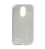 LG Stylus 3 Kılıf Simli Parlak Shining Kapak (Gümüş)