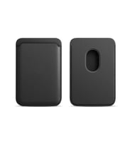 Sneezy İphone 15-15 Plus-15 Pro-15 Pro max Uyumlu Birinci Sınıf Magsafe Cüzdan Magsafe Deri Kartlık (Siyah)