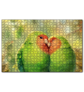 Cakapuzzle Sevda Kuşları  Puzzle Yapboz MDF (Ahşap) (1000 Parça)