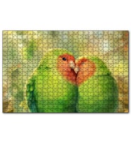 Cakapuzzle Sevda Kuşları  Puzzle Yapboz MDF (Ahşap) (1000 Parça)
