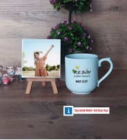 Resim Öğretmeni Fotoğraflı Dekoratif Taş, Kupa Bardak Beyaz Hediye (Model 5)