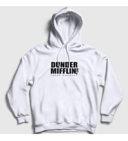 Presmono Unisex Beyaz Dunder Mifflin Dizi The Office Kapüşonlu Sweatshirt 345313tt (Beyaz)