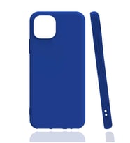 Uyumlu Model Apple iPhone 13 Kılıf Biye Yumuşak Silikon Case (Mavi)